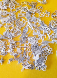Silver enamel charms random mix, Silver charms, charms?? Charms
