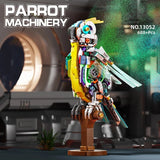 543PCS Mechanical Parrot Building Block Animal Model Set Model
