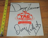 1993 AJPW Doug Furnas Dan Kroffat Signed Autograph Wrestling Shikishi Board WWE Model