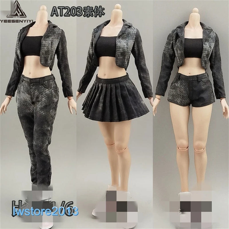 1:6 Suit Coat Pants Tube Tops Clothes For 12" Female PH TBL JO Figure Body Toys Model