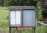 PHOTO  LANGSETT PARISH COUNCIL NOTICE BOARD LANGSETT NEAR STOCKSBRIDGE   2012 Model