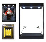 Action Figure Display Case Figurine Acrylic Adjust LED Light Diecast Car Cabinet Model