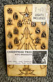 One Man One Garage Wooden Christmas Tree Building Kit With Lights Craft Art Model