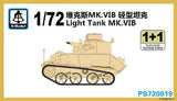 S-model 1/72 PS720019 Light Tank MK.VIB (1+1) Model