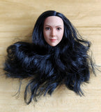 GACTOYS Female Girl Head Carved Suntan Skin 1/6 Scale DIY 12'' Action Figure Model