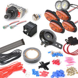 DIY Turn signal LED Lights kit toggle switch with horn for Polaris Ranger RZR Model
