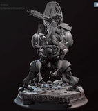 75mm Total Height Resin Robot Girl Mecha Unpainted Unassembled td-6248 Model