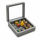 16-Slot Artisan Keycap Display Case, Cement Gray 3D Printed Keycap Storage Bo... Model