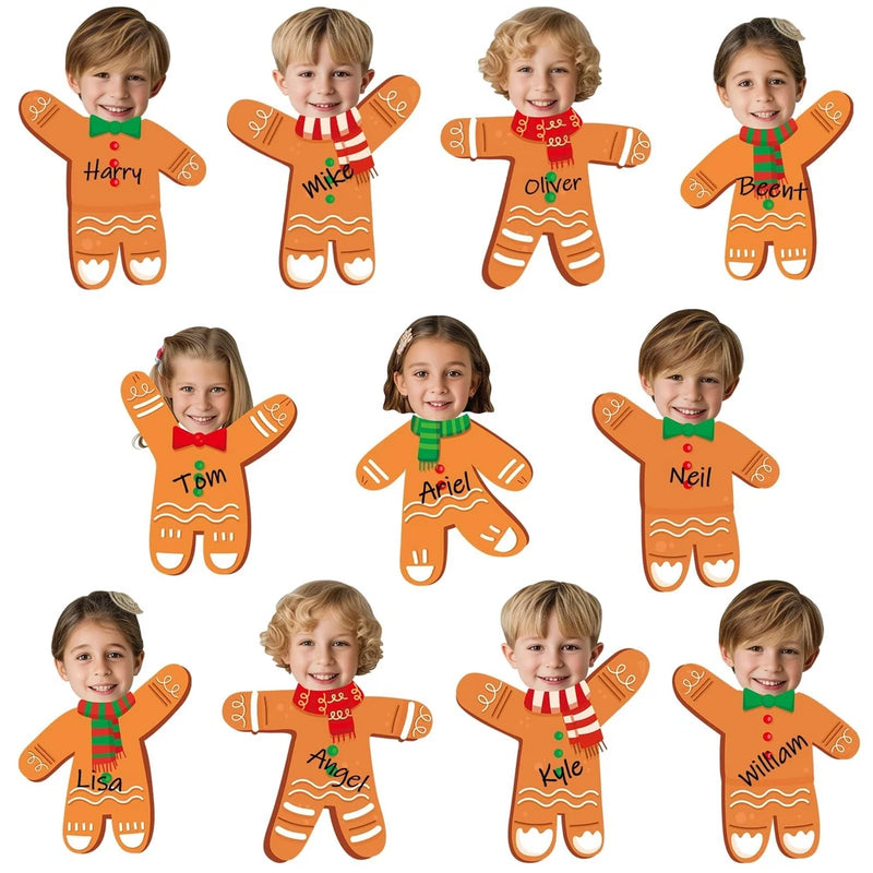 Christmas Gingerbread Cutouts Bulletin Board Decoration DIY Photo 60 PCS Model