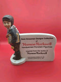 ?Vintage 1980 Dave Grossman Designs Norman Rockwell "Back to School Boy" Model