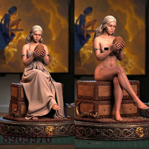 Daenerys Game Of Thrones 3D Printing Figure Unpainted Blank White Model GK Model