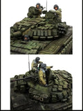 1/35 WWII Soviet Tank Crew RESIN FIGURE MODEL KIT Unassembled Unpainted NO TANK Model