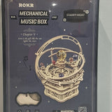 ROKR Starry Night Mechanical Music Box Wooden Model Kit AMK51 Model