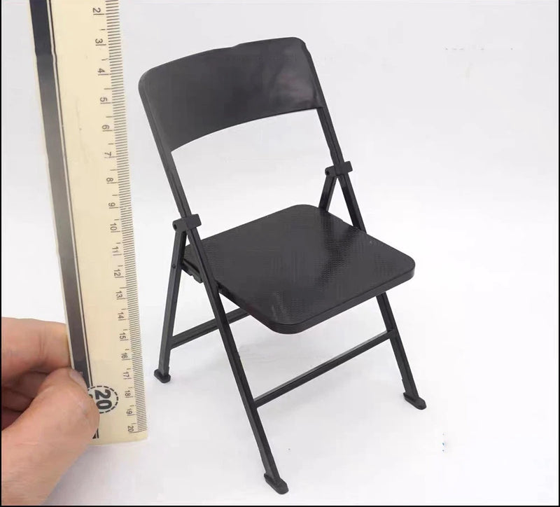 1/6 Scale Solider Folding Chair Model for 12" Figure Prop Scene Accessorries Model