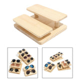Wooden Retail Table Display Stand Collective Figurine Perfumes Display 2 Tier Model