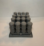 N Scale Fuel Tanks (4 Pk) / 1:160 Gauge / No Assembly Required - Built And Ready Model