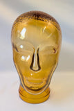 Vintage Amberina Figural Art Glass Display  Mannequin Head Statue Sculpture 11¡± Model
