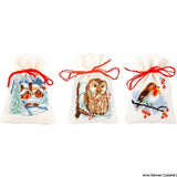 Vervaco counted herbal bags stitch kit Winter kit of 3, DIY Model