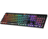 Abko K840 Square Retro Axis Exchange Gaming Mechanical Keyboard Black Blue Click Model