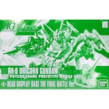 BANDAI HGUC 1/144 RX-0 Unicorn Gundam D-mode + Head display base limited model Model