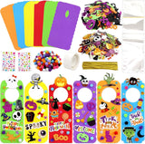 Halloween Foam Door Hangers Craft Kit Kids DIY Party Classroom Activity 24 Sets Model