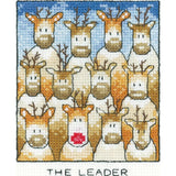 Heritage counted cross stitch kit Aida "The Leader", SHLE1536-A, 9x11,5cm, DIY Model