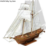 Wooden Sailboat Model Building Kit 1:100 DIY Ship Assembly Toy Model