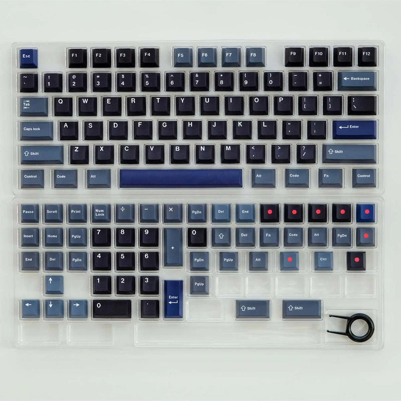 Thinkpad Theme Retro Classic Dye Black Gray Sublimation PBT Keycap Set Model