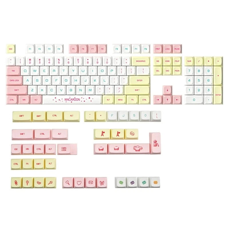 XDA Height Keycaps Macaron Ethermal Color 146PCS Macaron Keycap For Mechanical Model