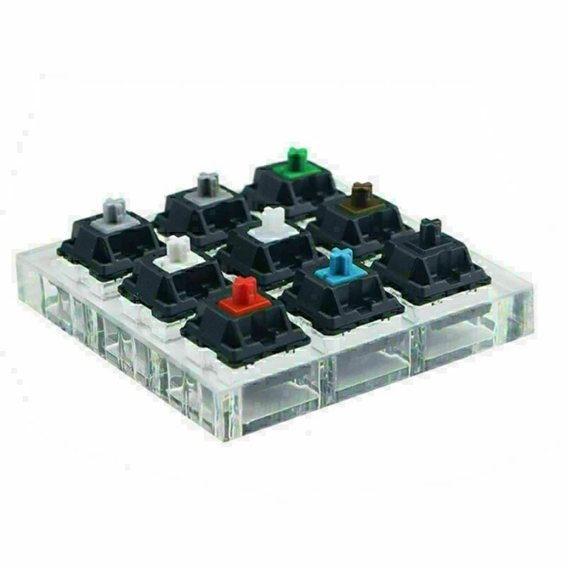9 Keys Switch Tester Shaft + 9 Keycap puller keyboard Sampler for Cherry US Model