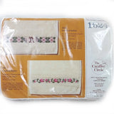 NOS 1983 Creative Circle #1624 Trailing Roses Towel 11 x 20 Cross Stitch Kit Model