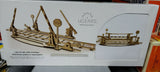 Ugears Mechanical Railroad Crossing Model Crossing Gate And Signage 70014 Model