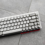 Ball Shape Retro Gray & White PBT Keycaps Set MA Profile for Cherry MX Keyboard Model
