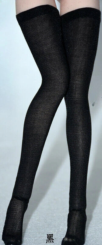 1Pairs Black Stockings Socks Model for 11:6 Scale Female Action Figure Soldier Model