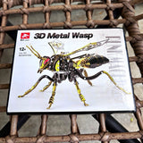 LongPin 3D Metal Mechanical Wasp Model Kit, 314 Pieces, Ages 12+ (Gold/Black) Model