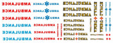 1:24 1:25 G scale model reverse backward ambulance waterslide decals Model