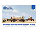S Scale 1000 Gal. Anhydrous Ammonia Tank Kit Set of 2 for Grain Elevator 1:64 Model