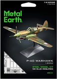 Fascinations Metal Earth P-40 WARHAWK Flying Tigers Aircraft 3D Steel Model Kit Model