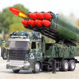 1:32 Missile Rocket Launcher Diecast Model Car w/ Sound Light Pull Back Toy Model