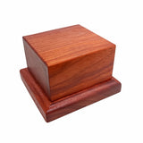 Rosewood Display Base Reddish-Reddish Wood Figurine Stand Stable for Collectors Model