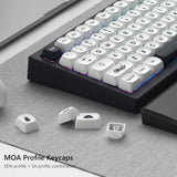 Womier PBT Keycaps, MOA Keycaps Dye-Sublimation, Japanese Style Model