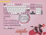 Anime Demon Slayer Keycap Kamado Nezuko Button PBT Cherry MX Sublimation Gifts Model