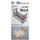 Dan Models 35529 Scale 1:35 Set of Two Military Bed - For Scale Model Kit Model