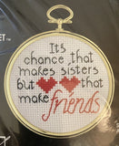 Vtg Rare Designs for the Needle FRIEND Cross Stitch kit #342 Model