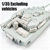 Casting Resin Model Assembly Kit, 1/35 K1/A2 Main Battle Tank Debris, Unpainted Model