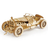 3D Wooden Puzzle DIY Mechanical Car Model Building Kits Kid Toys Model