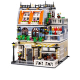 Garden Hotel Building Kit (1316 Pieces) Blocks Architecture City Street Model