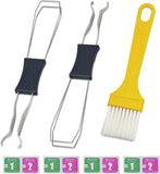 3 Pack Keycap Puller Keyboard Key Remover Switch Puller with Cleaning Brush Model