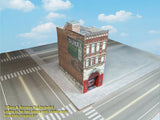 Z Scale Building Fire Station -  PRE-CUT Card Stock (PAPER) Kit  FS1Z Model