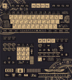 Ancient Egypt Pharaoh Theme Keycaps PBT Dye-sub 140 Keys for Cherry MX Keyboard Model
